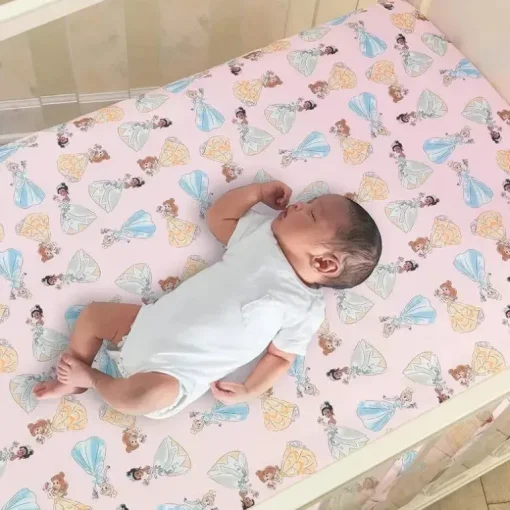 Lambs &amp; Ivy - Conjunto de cama para berço de bebê com 3 peças das princesas da Disney