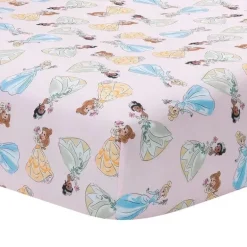 Lambs &amp; Ivy - Conjunto de cama para berço de bebê com 3 peças das princesas da Disney