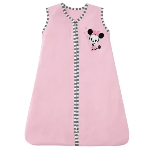 Lambs &amp; Ivy - Conjunto de cama para berço de berçário da Disney Baby Minnie Mouse, 4 unidades, rosa