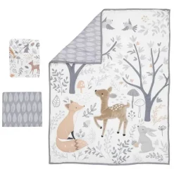 Lambs &amp; Ivy - Conjunto de cama de bebê de 3 peças, Deer Park