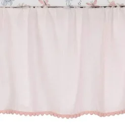 Lambs &amp; Ivy - Conjunto de cama para berço de bebê com 3 peças Baby Blooms rosa floral/borboleta
