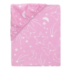 Lambs &amp; Ivy - Conjunto de cama para berço de berçário da Disney Baby Minnie Mouse, 4 unidades, rosa