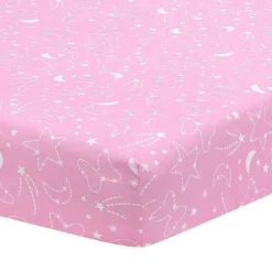 Lambs &amp; Ivy - Conjunto de cama para berço de berçário da Disney Baby Minnie Mouse, 4 unidades, rosa