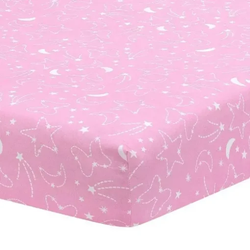 Lambs &amp; Ivy - Conjunto de cama para berço de berçário da Disney Baby Minnie Mouse, 4 unidades, rosa