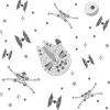 Lambs &amp; Ivy - Decalque de parede, Stars Wars Millennium Falcon Tie Fighters