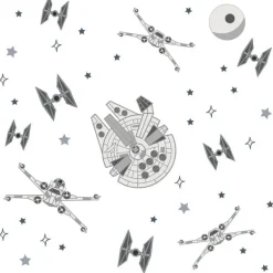 Lambs &amp; Ivy - Decalque de parede, Stars Wars Millennium Falcon Tie Fighters