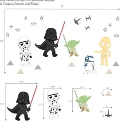 Lambs &amp; Ivy - Decalques de parede clássicos de Star Wars