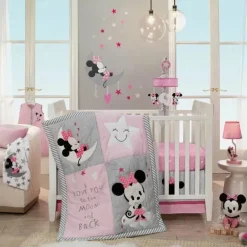 Lambs &amp; Ivy - Lençol Disney Minnie Baby Star para Berço