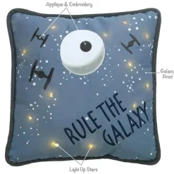 Lambs &amp; Ivy - Light Up Pillow Galaxy, Stars Wars Millennium Falcon