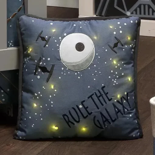 Lambs &amp; Ivy - Light Up Pillow Galaxy, Stars Wars Millennium Falcon