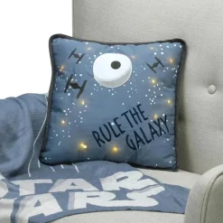 Lambs &amp; Ivy - Light Up Pillow Galaxy, Stars Wars Millennium Falcon