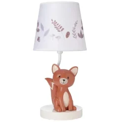 Lambs &amp; Ivy - Lâmpada Treetop Fox com abajur e lâmpada