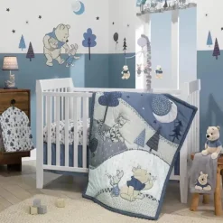 Lambs &amp; Ivy - Lâmpada Disney Baby Forever Pooh cinza com abajur e lâmpada
