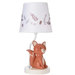 Lambs &amp; Ivy - Lâmpada Treetop Fox com abajur e lâmpada