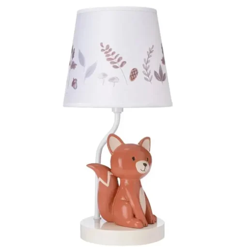 Lambs &amp; Ivy - Lâmpada Treetop Fox com abajur e lâmpada