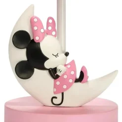 Lambs &amp; Ivy - Lâmpada Celestial Disney Baby Minnie Mouse Rosa com Abajur e Lâmpada