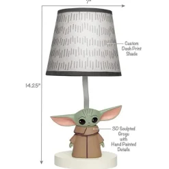 Lambs &amp; Ivy - Lâmpada com abajur e lâmpada, The Child Baby Yoda