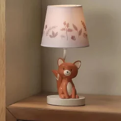 Lambs &amp; Ivy - Lâmpada Treetop Fox com abajur e lâmpada