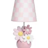 Lambs &amp; Ivy - Luminária com abajur e lâmpada, Daisy Dreams