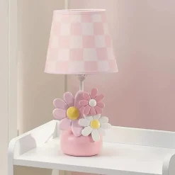 Lambs &amp; Ivy - Luminária com abajur e lâmpada, Daisy Dreams