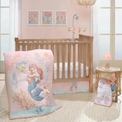 Lambs &amp; Ivy - 3Pk Bedtime Originals Disney Baby A Pequena Sereia Conjunto de Cama para Berço