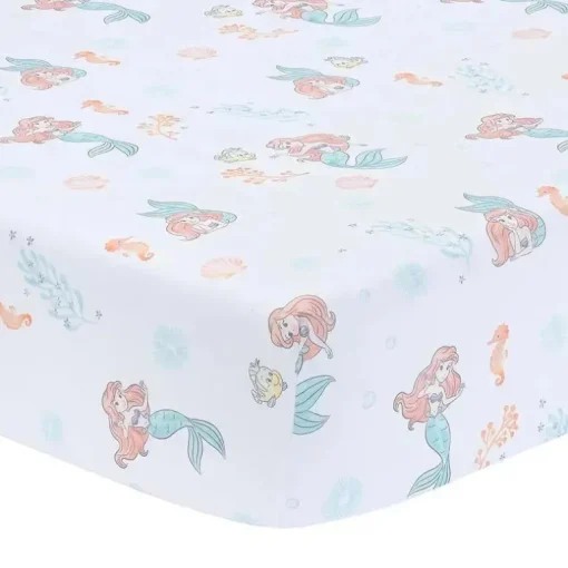 Lambs &amp; Ivy - 3Pk Bedtime Originals Disney Baby A Pequena Sereia Conjunto de Cama para Berço