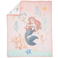 Lambs &amp; Ivy - 3Pk Bedtime Originals Disney Baby A Pequena Sereia Conjunto de Cama para Berço