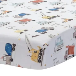 Lambs &amp; Ivy - 3Pk Construction Zone Trucks Berçário Conjunto de cama para berço de bebê