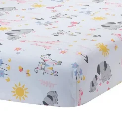 Lambs &amp; Ivy - 3Pk Jazzy Jungle Safari Animals Conjunto de cama para berço rosa