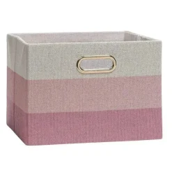 Lambs &amp; Ivy - Recipiente de armazenamento dobrável rosa Ombre