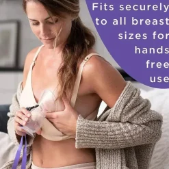 Lansinoh - Bomba de mama manual de silicone para mães que amamentam