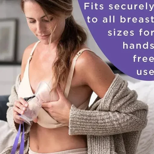 Lansinoh - Bomba de mama manual de silicone para mães que amamentam