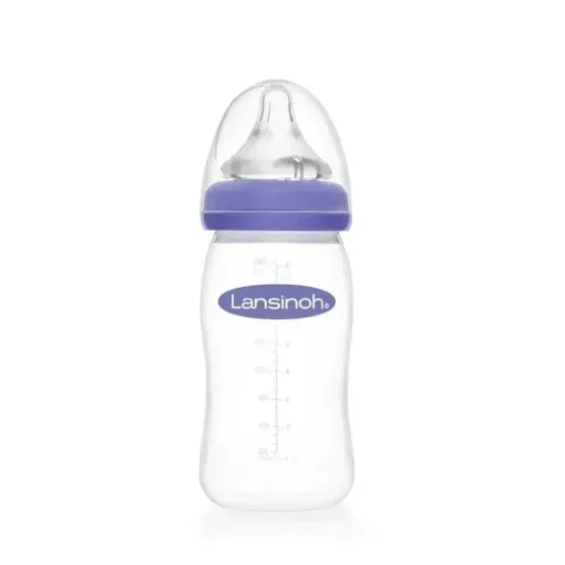 Lansinoh - Mamadeiras com mamilo NaturalWave, 8 onças
