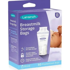 Lansinoh - Saco de Armazenamento de Leite, 50Ct