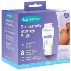 Lansinoh - Saco de Armazenamento de Leite, 100Ct
