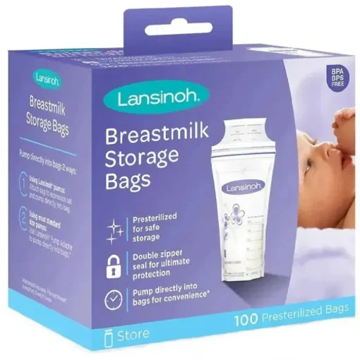 Lansinoh - Saco de Armazenamento de Leite, 100Ct