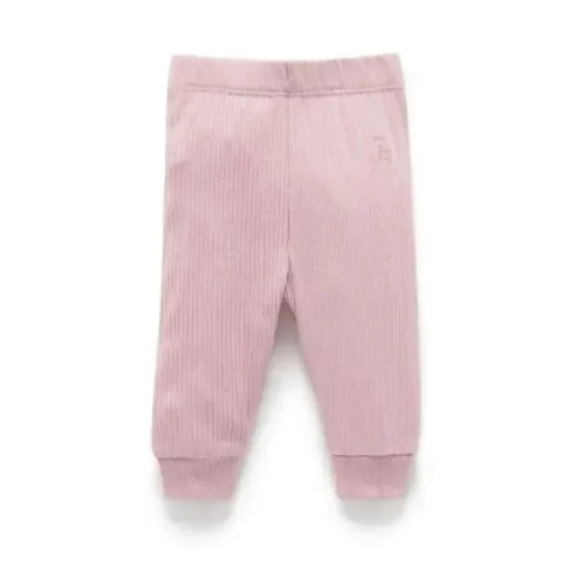 Leggings Pure Baby - Baby Girl Rib, Lavanda
