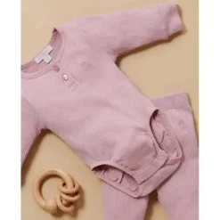 Leggings Pure Baby - Baby Girl Rib, Lavanda