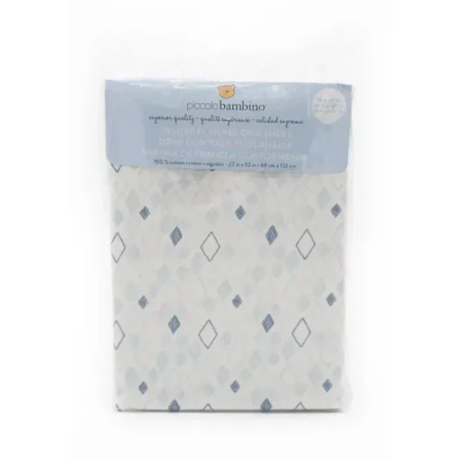 Lençóis de berço de diamante azul Piccolo Bambino