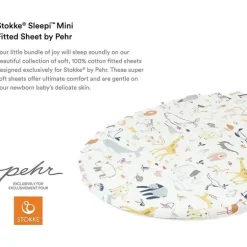 Lençol com elástico Stokke - Sleepi Mini da Pehr, Into The Wild