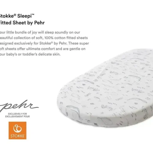 Lençol com elástico Stokke - Sleepi da Pehr, Life Aquatic