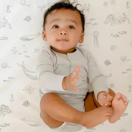 Lençol com elástico Stokke - Sleepi da Pehr, Life Aquatic