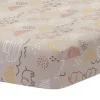 Lençol de berço ajustado Lambs &amp; Ivy Baby Noah Taupe