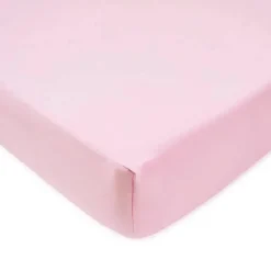 Lençol de berço aveludado ultra macio da American Baby Company, rosa
