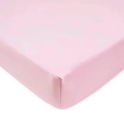Lençol de berço aveludado ultra macio da American Baby Company, rosa