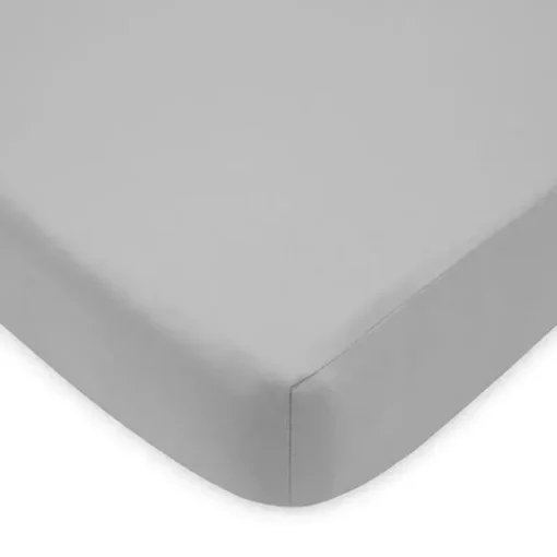 Lençol de berço aveludado ultra macio da American Baby Company, cinza