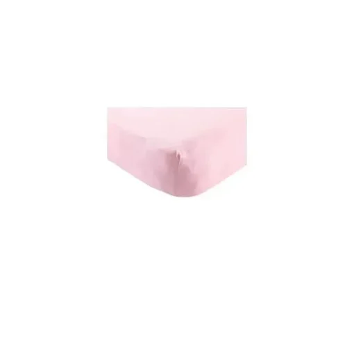 Lençol de berço de algodão orgânico Hudson Baby, rosa