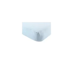Lençol de berço de algodão orgânico Hudson Baby, azul