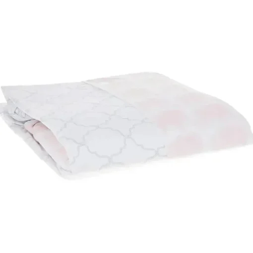 Lençol de berço de algodão unissex para bebê Hudson Baby, Elefante