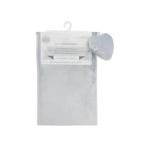 Lençol de berço de camurça de bolso profundo Deluxe Piccolo Bambino, bege